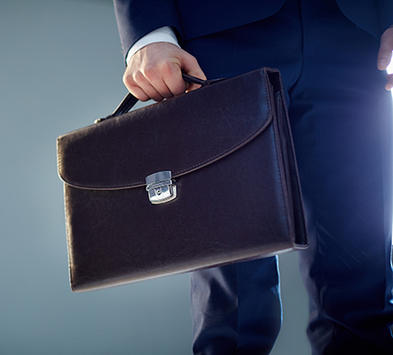 Man walking with briefcase